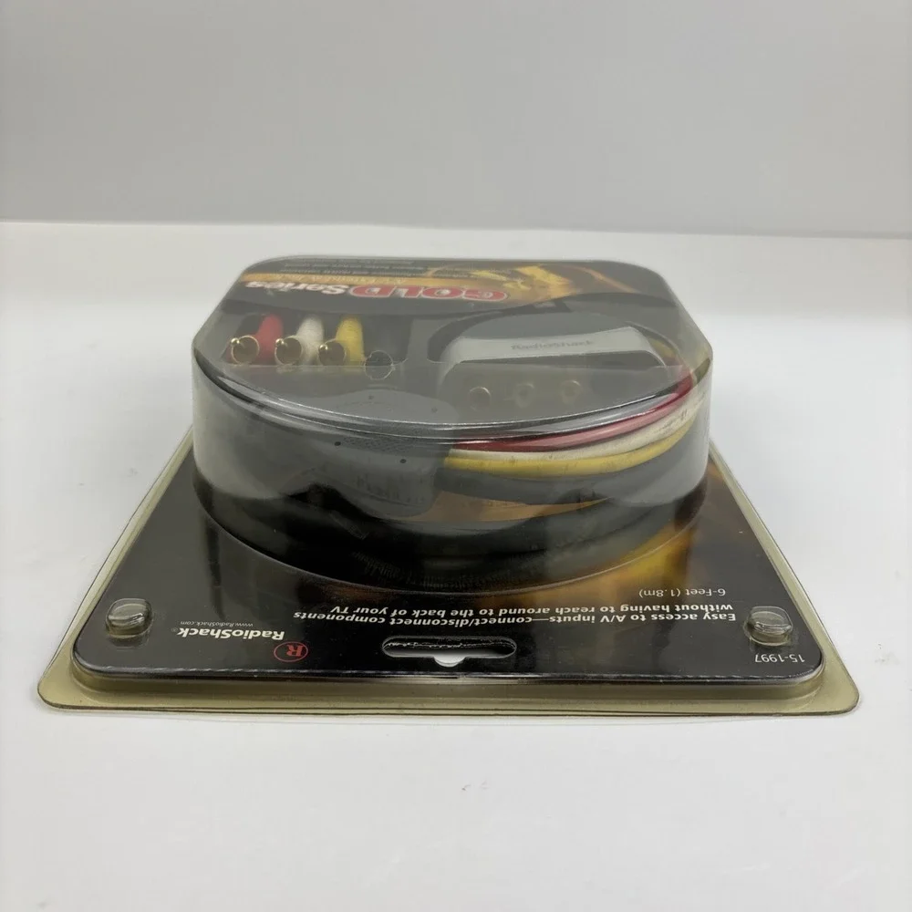 A/V Extend-A-Jack Gold Series‎ 6ft by RadioShack Easy Access To A/V Inputs New